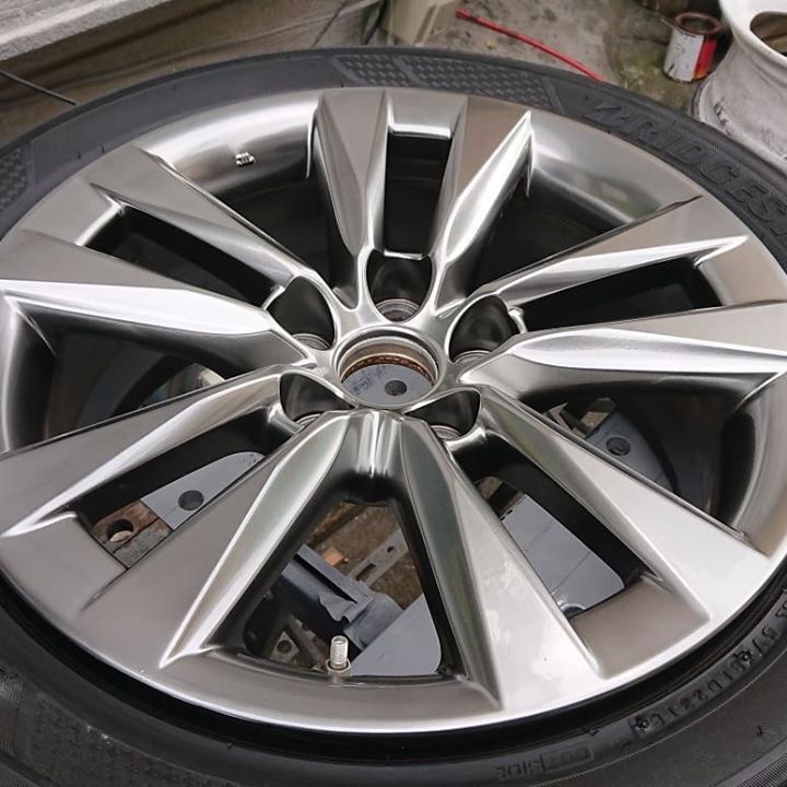 レクサス純正ホイール 施工後