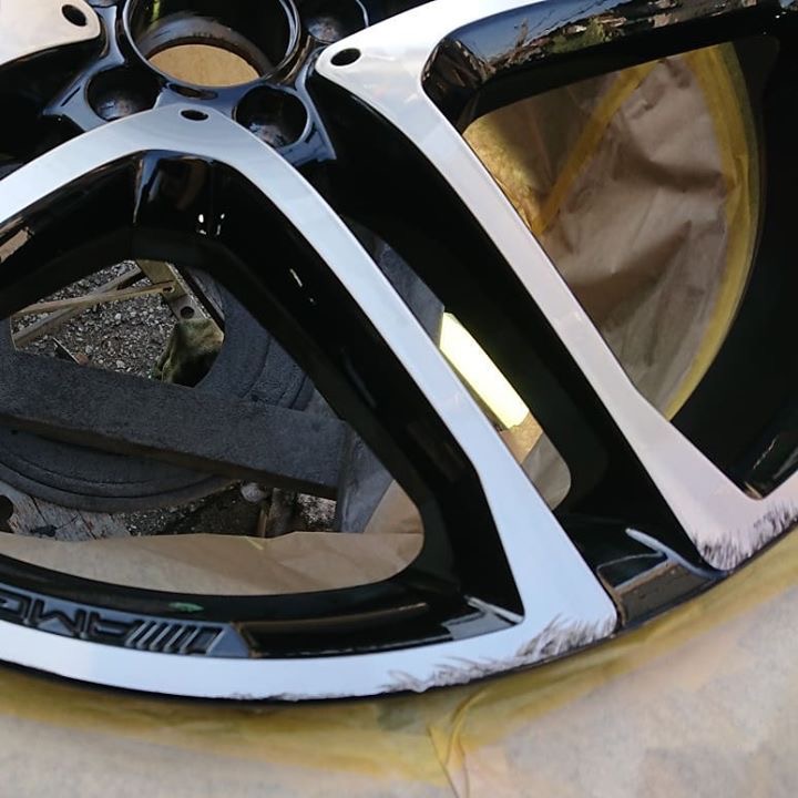 AMGダイヤカットホイール 施工前