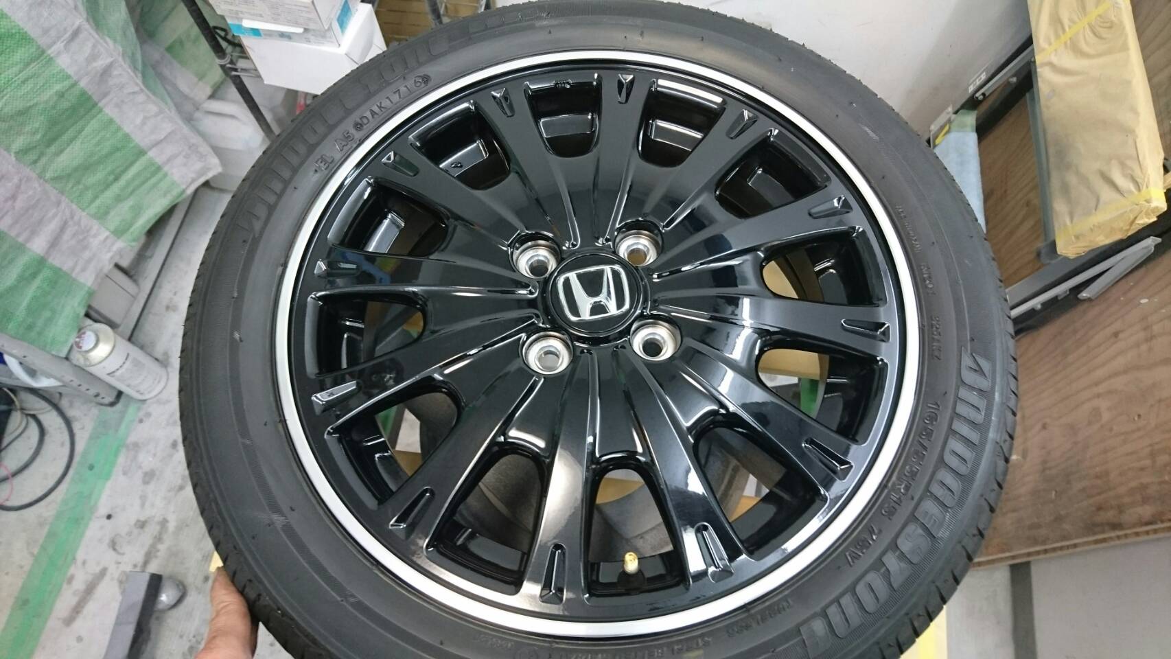 Honda N BOX ホイール 施工前