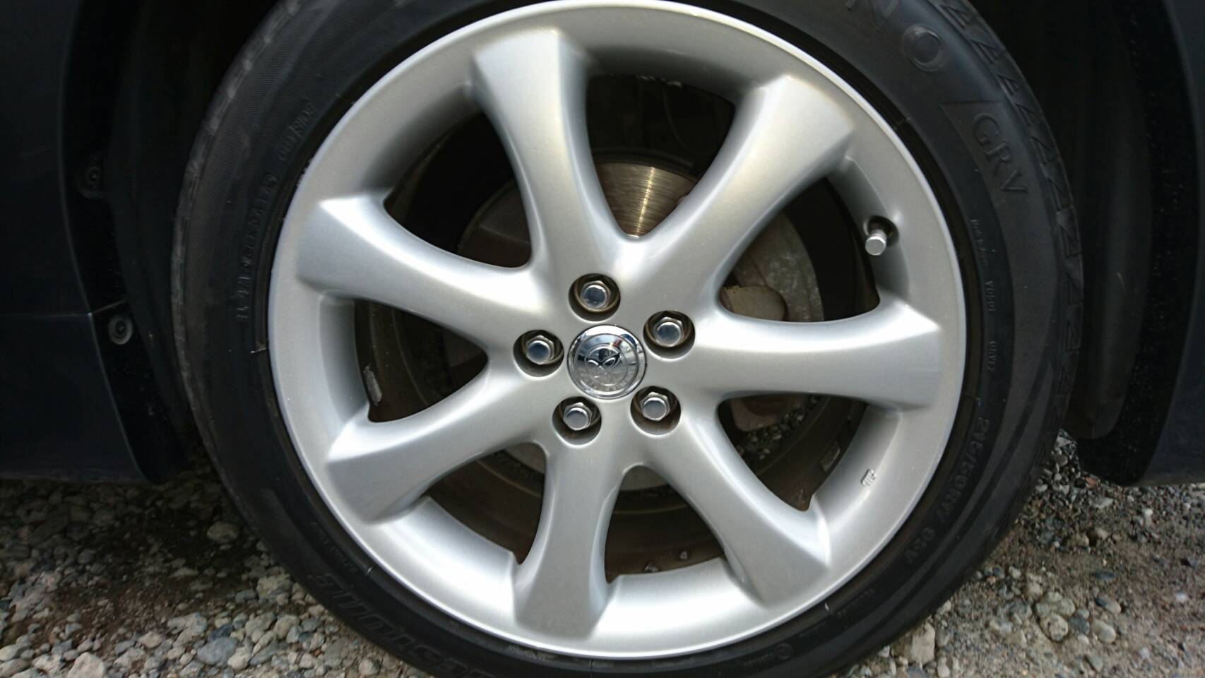 トヨタ純正ホイール 施工後