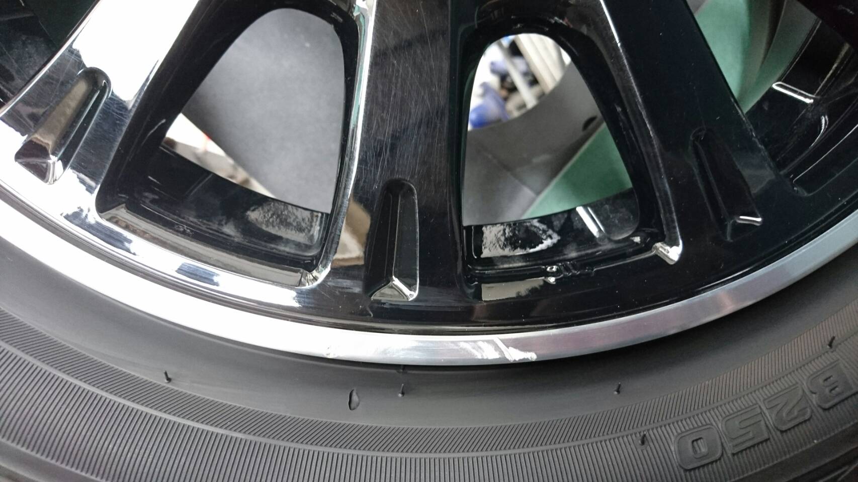 Honda N BOX ホイール 施工前