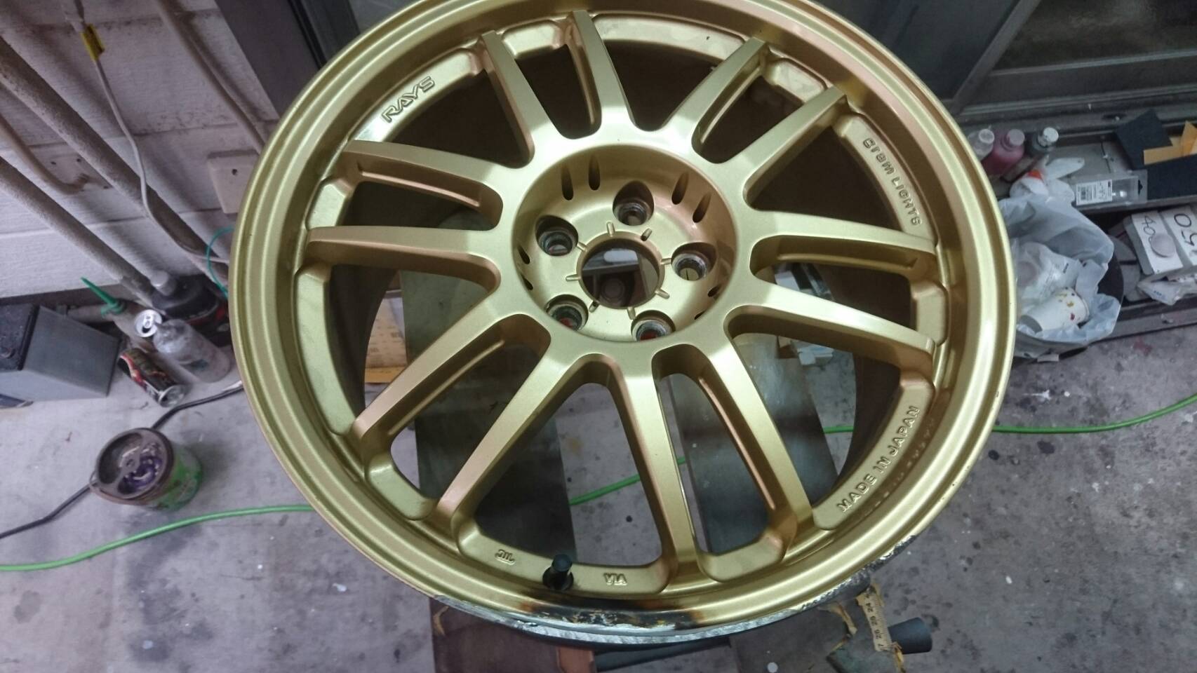 レイズ ホイールリペア 施工前