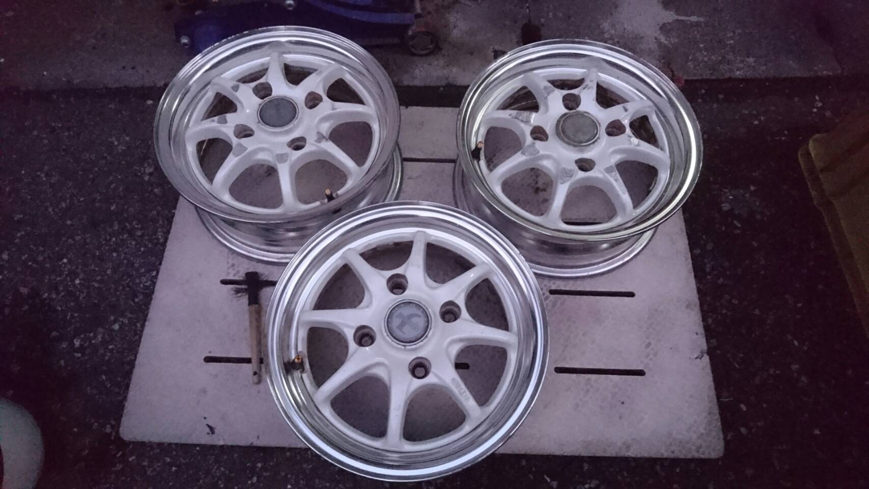 ホイール4本リペア 施工前
