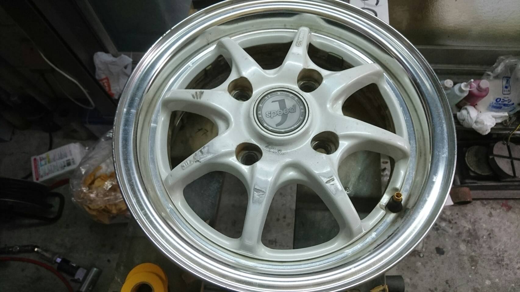 ホイール4本リペア 施工前