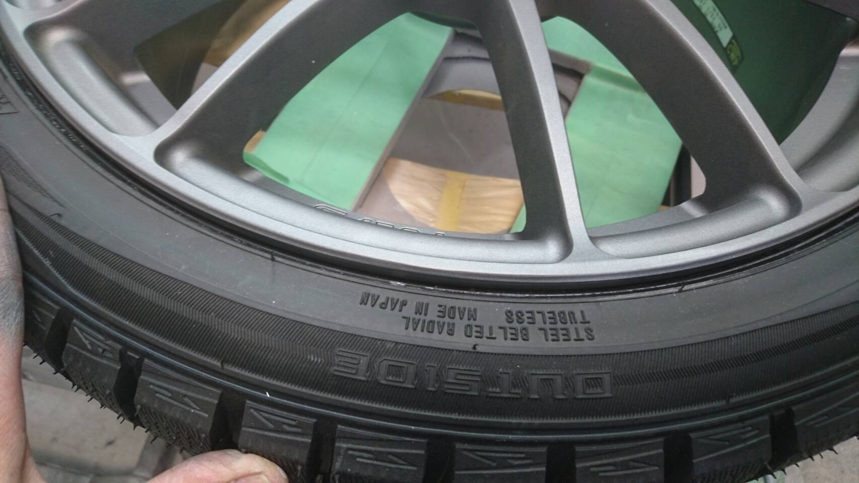 レイズのホイール 2本リペア 施工後