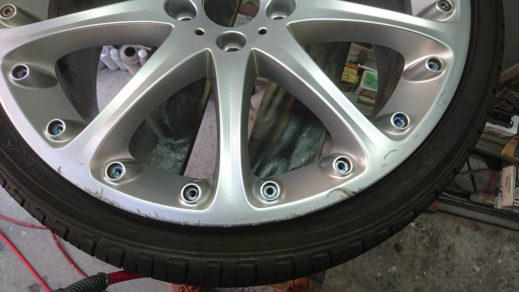 ハイパーシルバーホイール 施工前