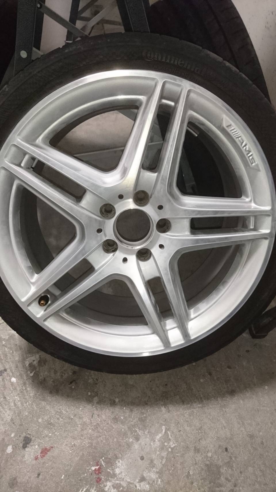 AMGホイール カラーチェンジ 施工前