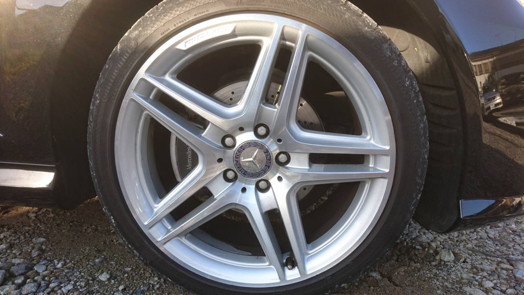 AMGホイール カラーチェンジ 施工前