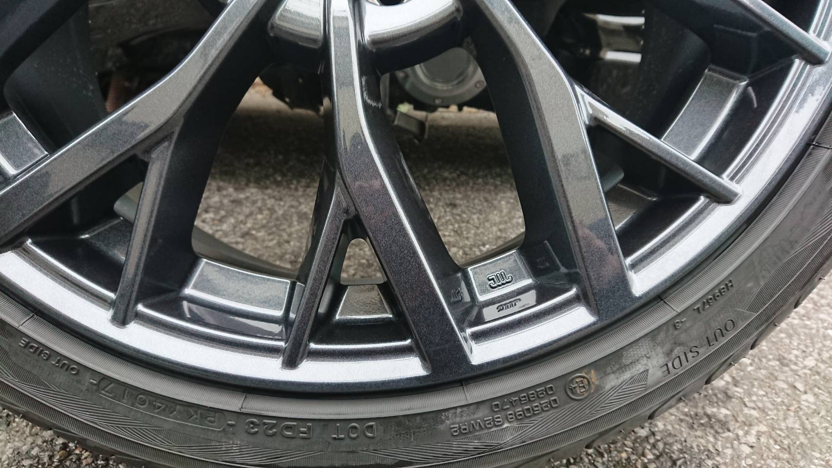 インプレッサWRX ホイールリペア 施工後