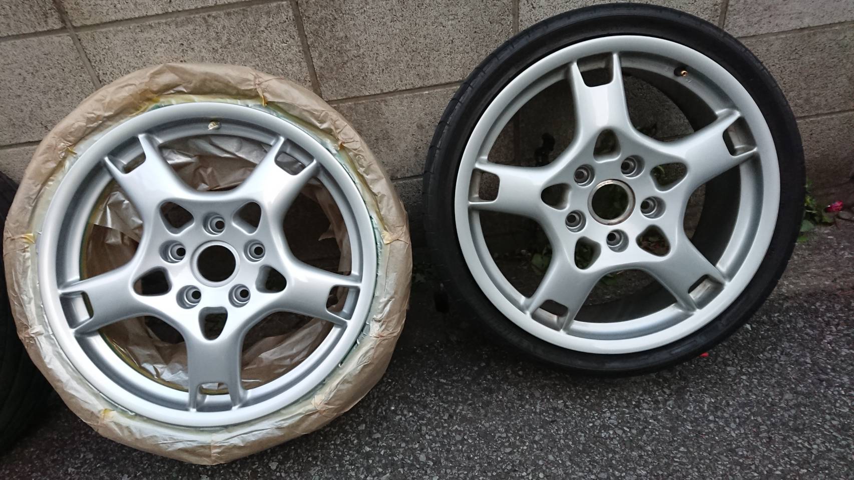 ポルシェ996 ホイールリペア 施工前