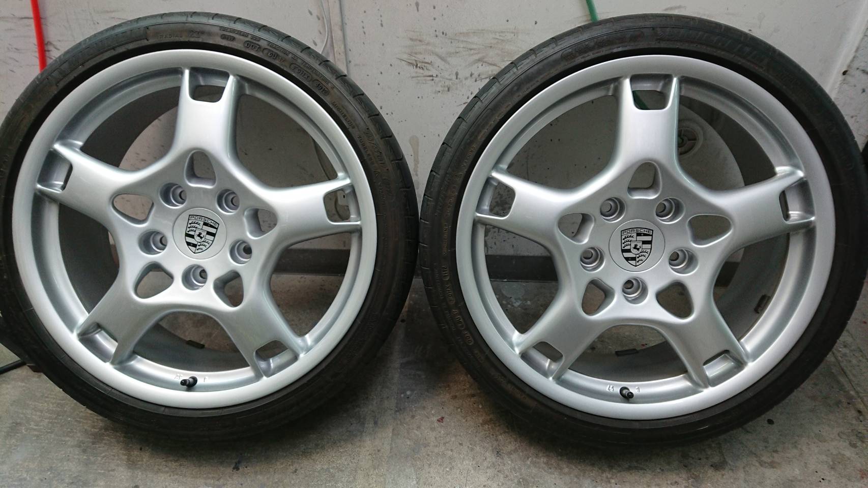 ポルシェ996 ホイールリペア 施工後