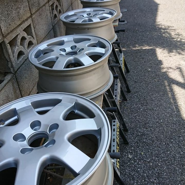ボルボ 純正ホイール 施工後