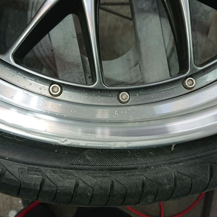 セルシオ BBSホイールリペア 施工前