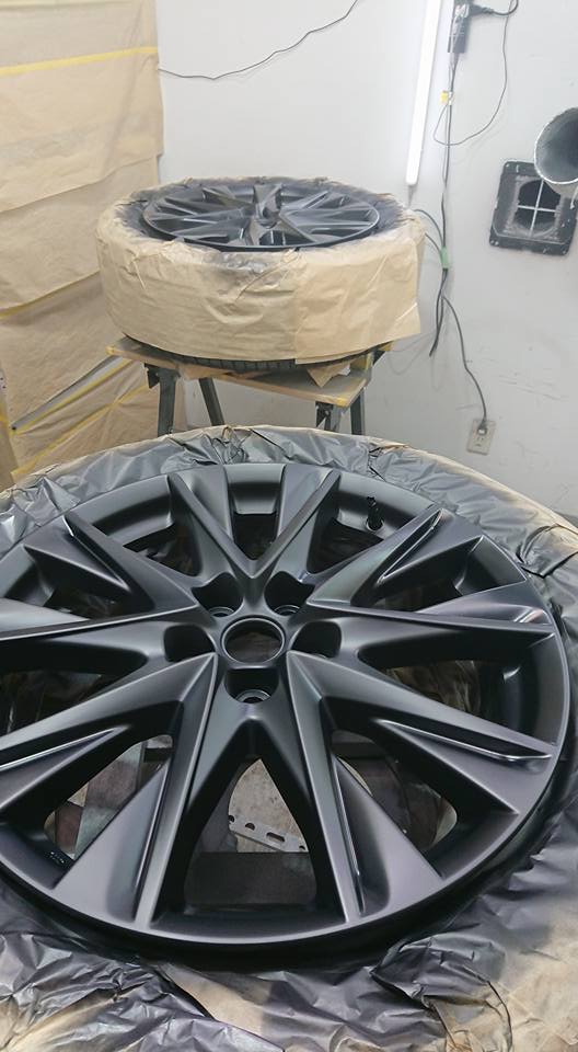 マツダ マットブラックカラーチェンジ 施工後