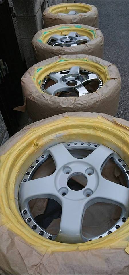 SSRホイール カラーチェンジ 施工後
