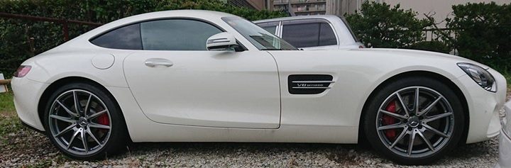 メルセデスベンツGTS ホイール2本リペア 施工後