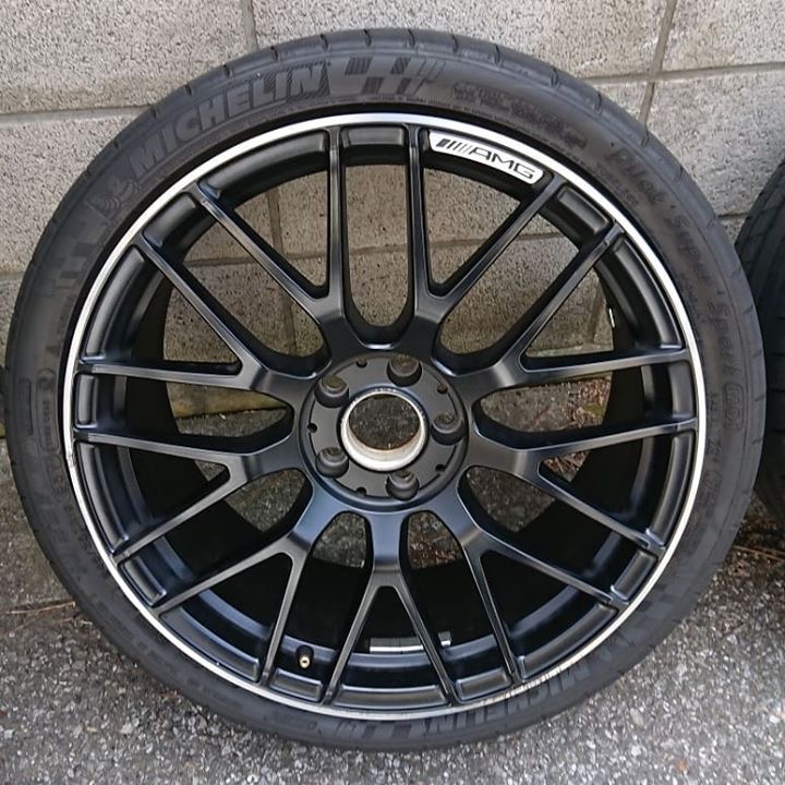 AMGホイール マットブラック 施工前