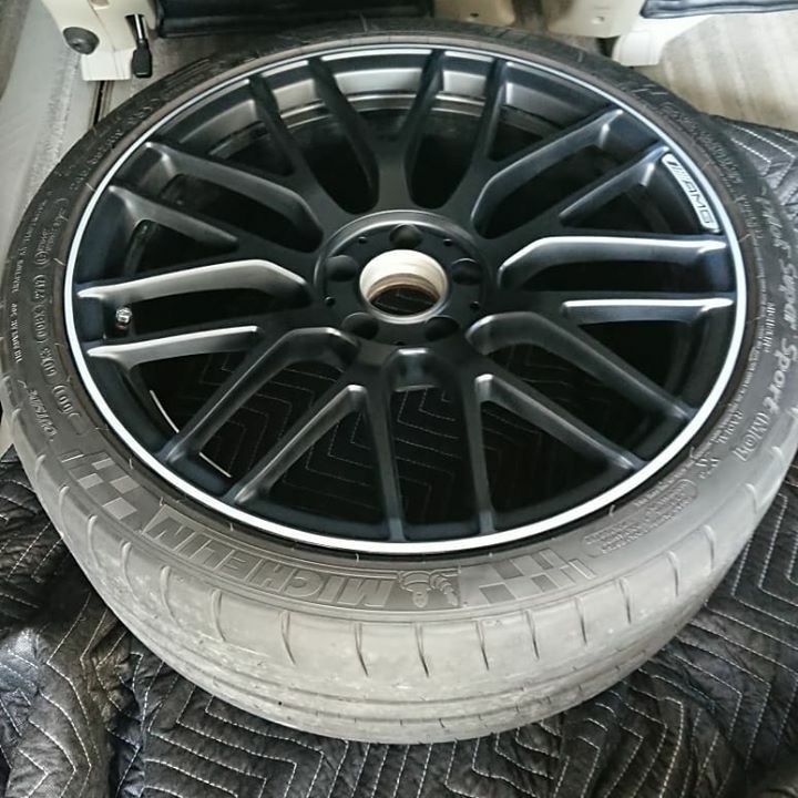 AMGホイール マットブラック 施工後