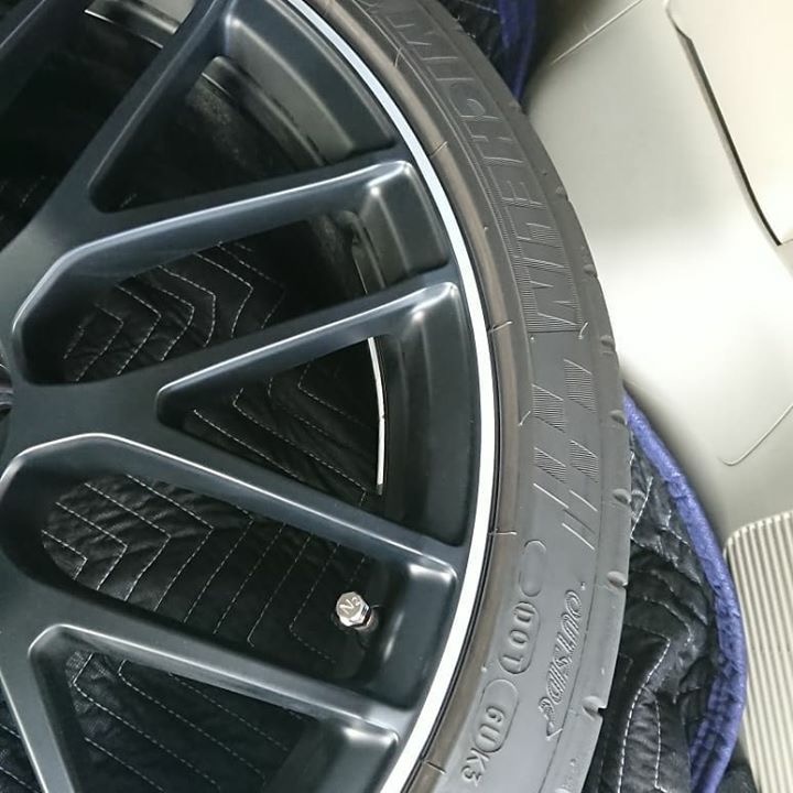 AMGホイール マットブラック 施工後