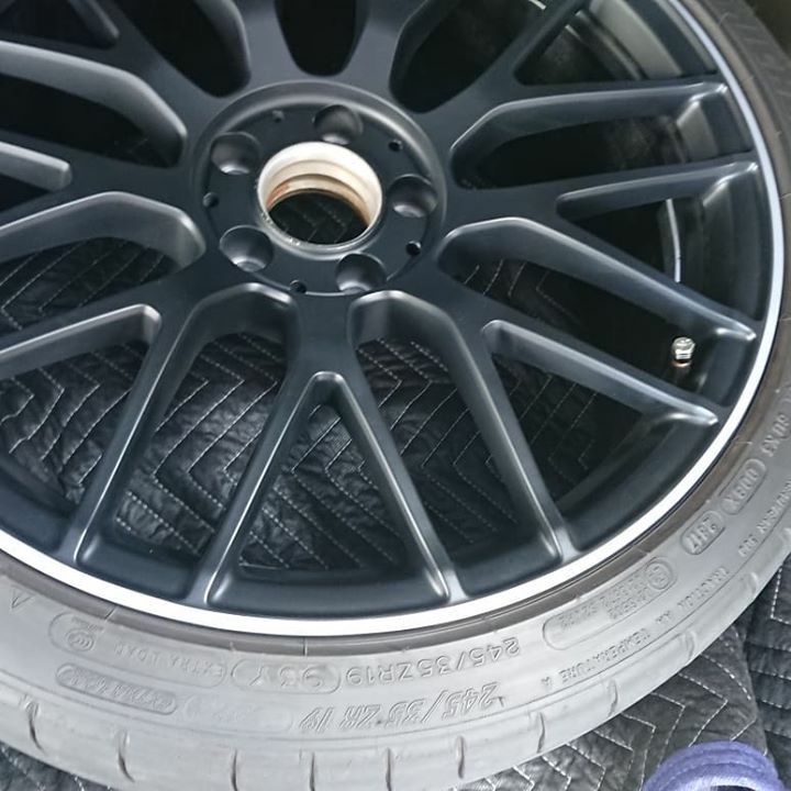 AMGホイール マットブラック 施工後