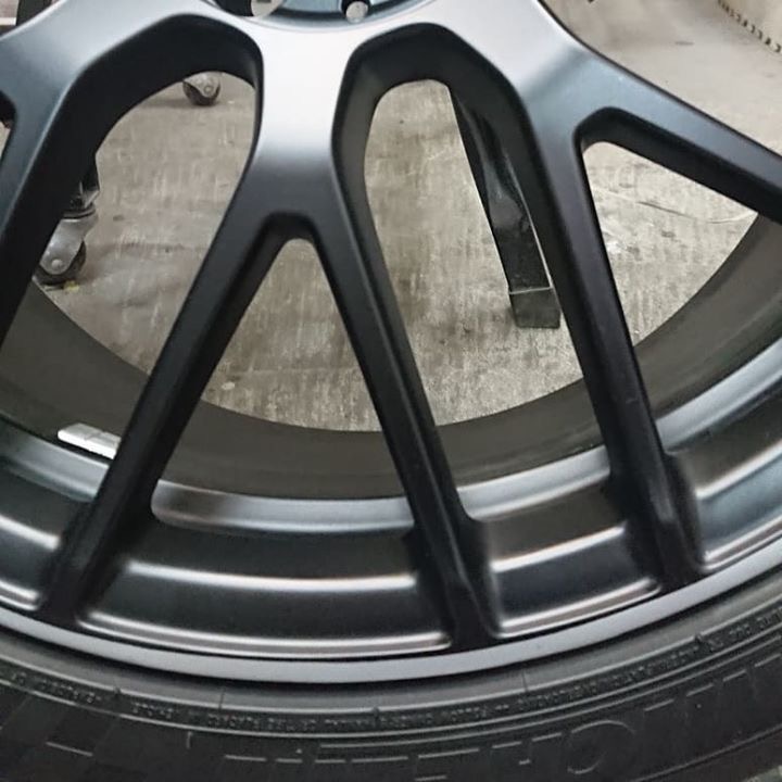 AMG マットブラックホイール 施工後