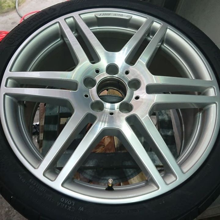 AMGダイヤモンドカットホイール4本リペア 施工後