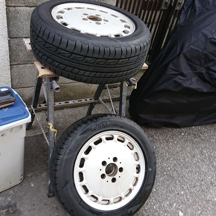 メルセデスベンツ純正ホイール 4本リペア 施工前