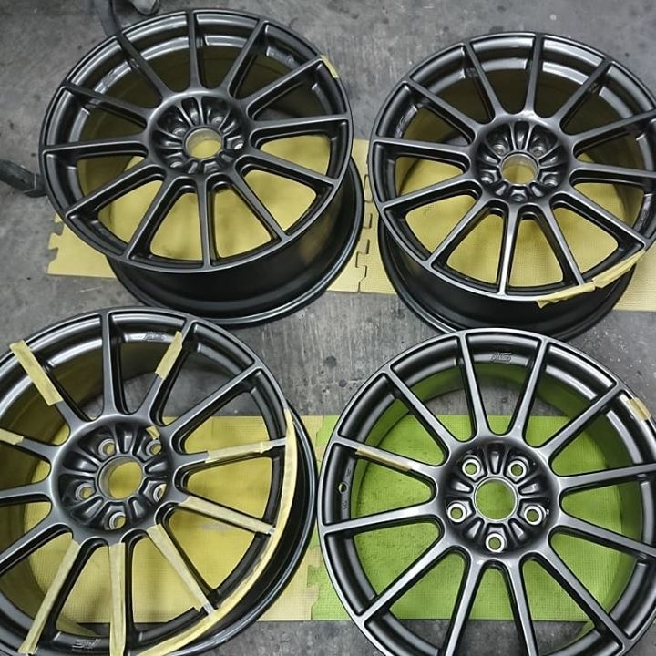 スバル純正ホイール4本リペア 施工前