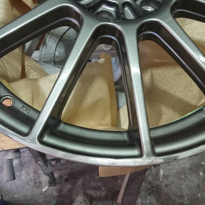 スバル純正ホイール4本リペア 施工前