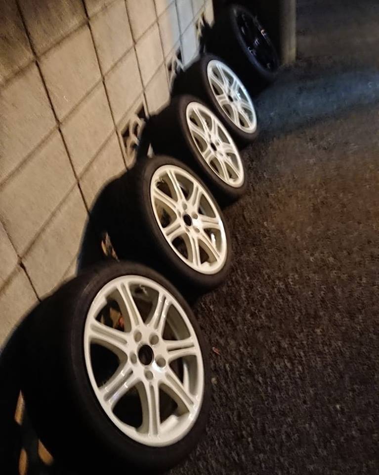 ホンダ純正ホイール カラーチェンジ 施工前