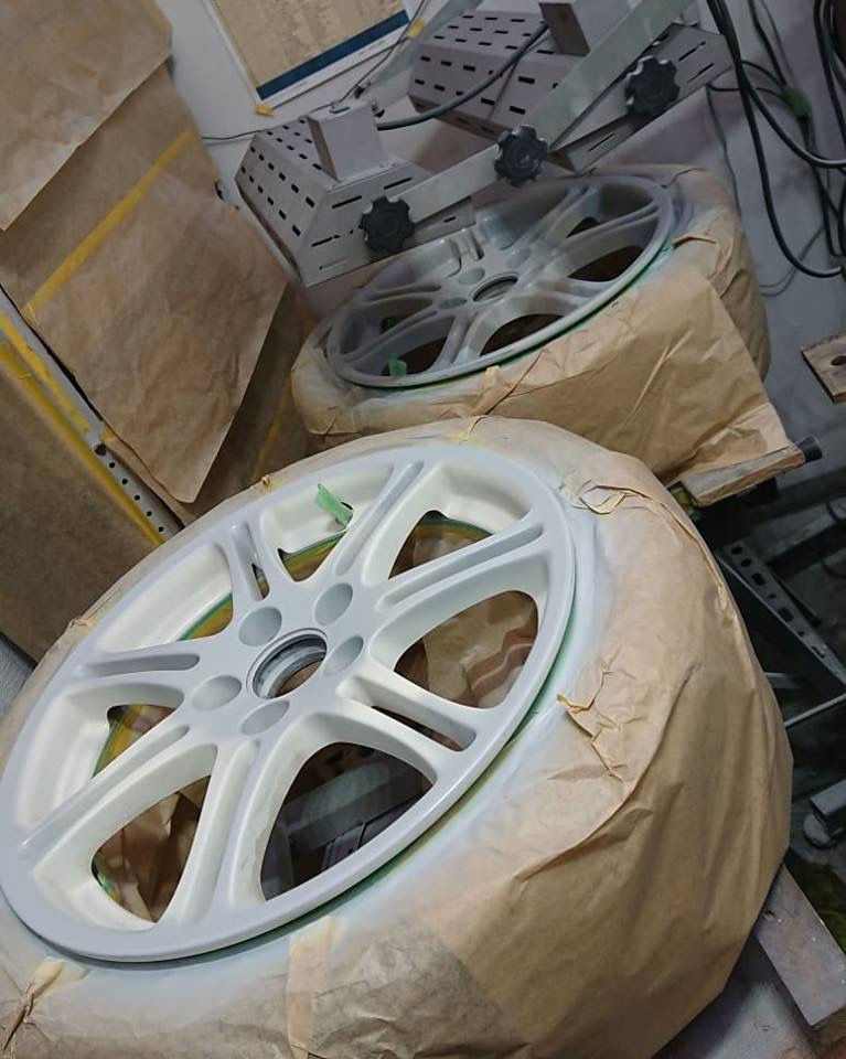 ホンダ純正ホイール カラーチェンジ 施工後