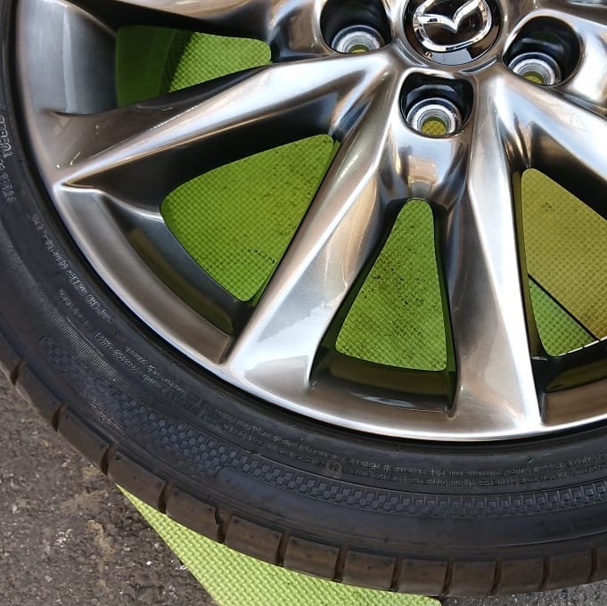 マツダ純正ホイールリペア 施工後