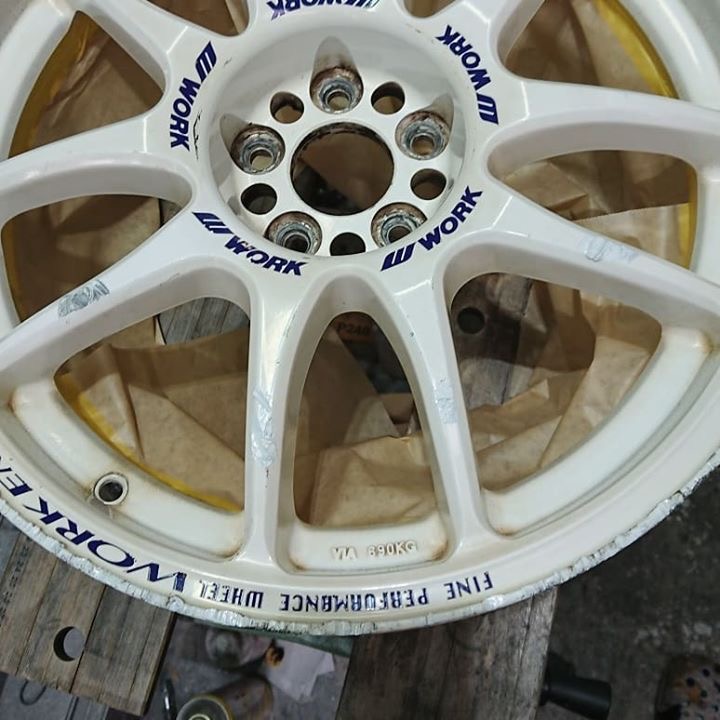 WORKホイール 施工前