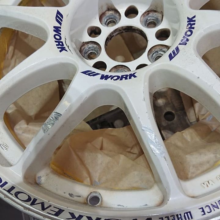 WORKホイール 施工前