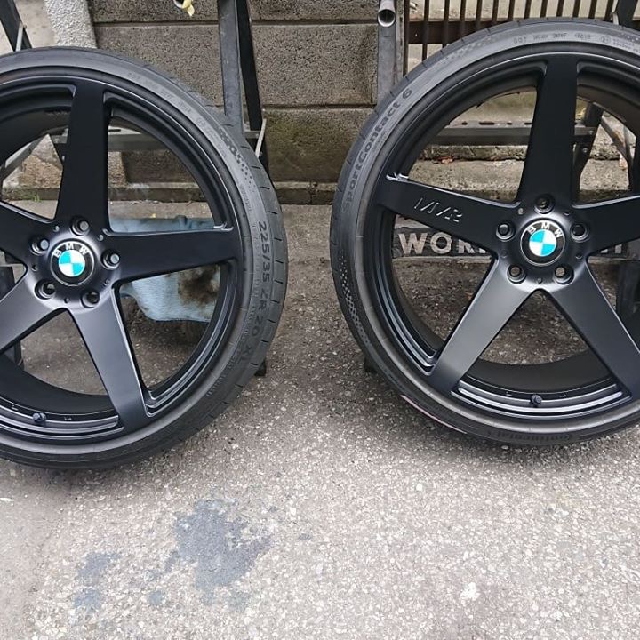 MVRマットブラックホイール 施工後