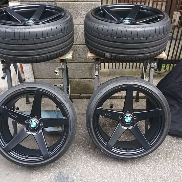 MVRマットブラックホイール 施工後