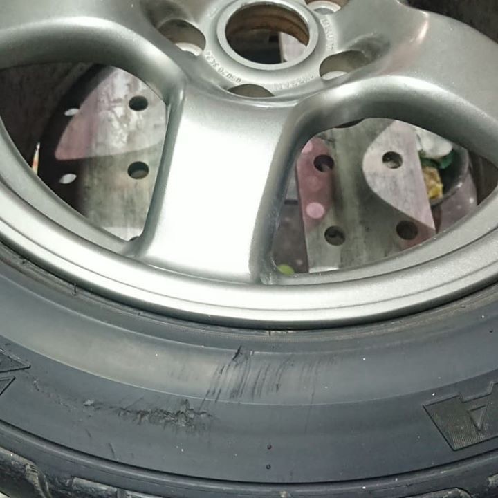日産純正ホイール 施工後