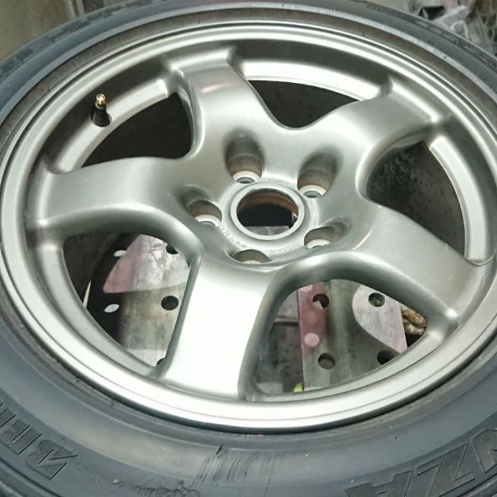 日産純正ホイール 施工後