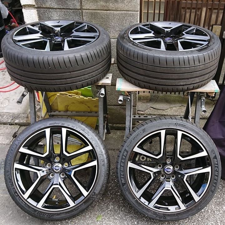ボルボダイヤカットホイール 施工後